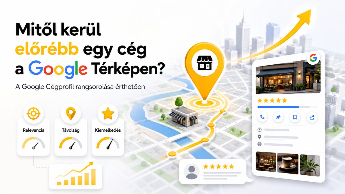 Mitől kerül előrébb egy cég a Google Térképen? A Google Cégprofil rangsorolása érthetően