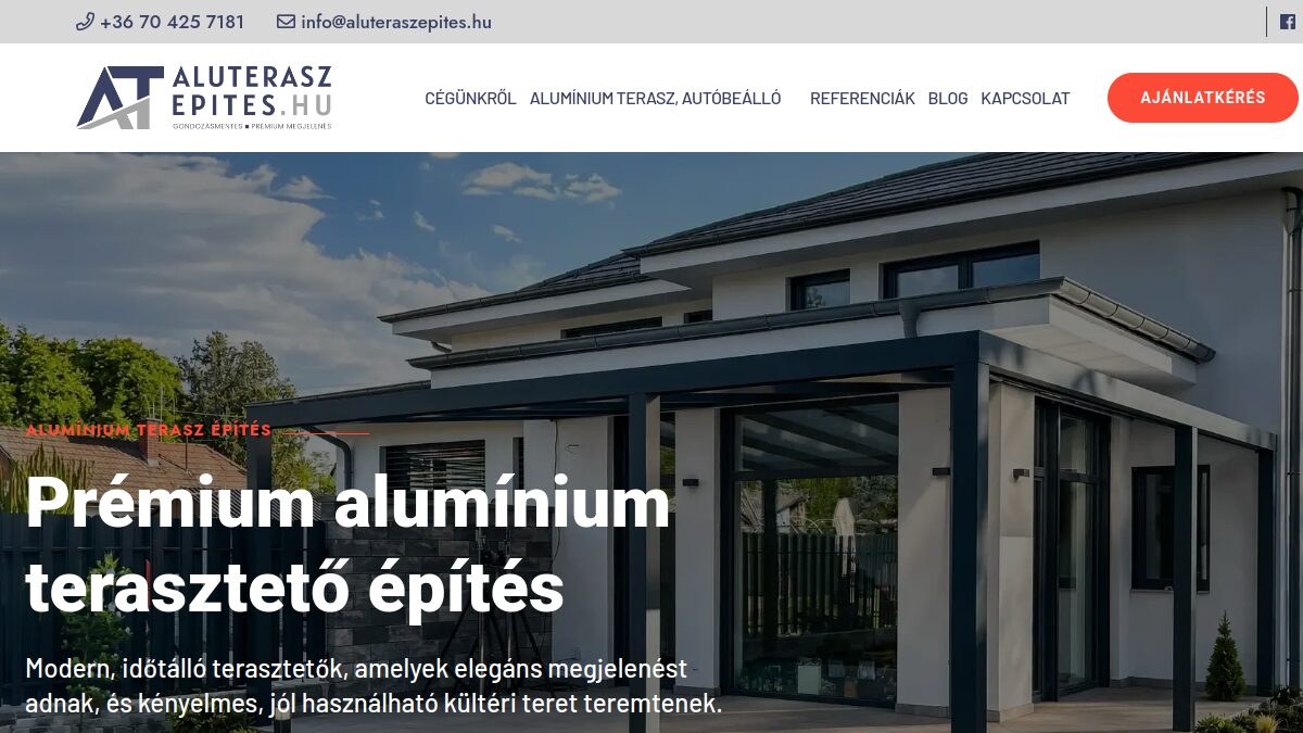 aluteraszepites.hu — kezdőlap